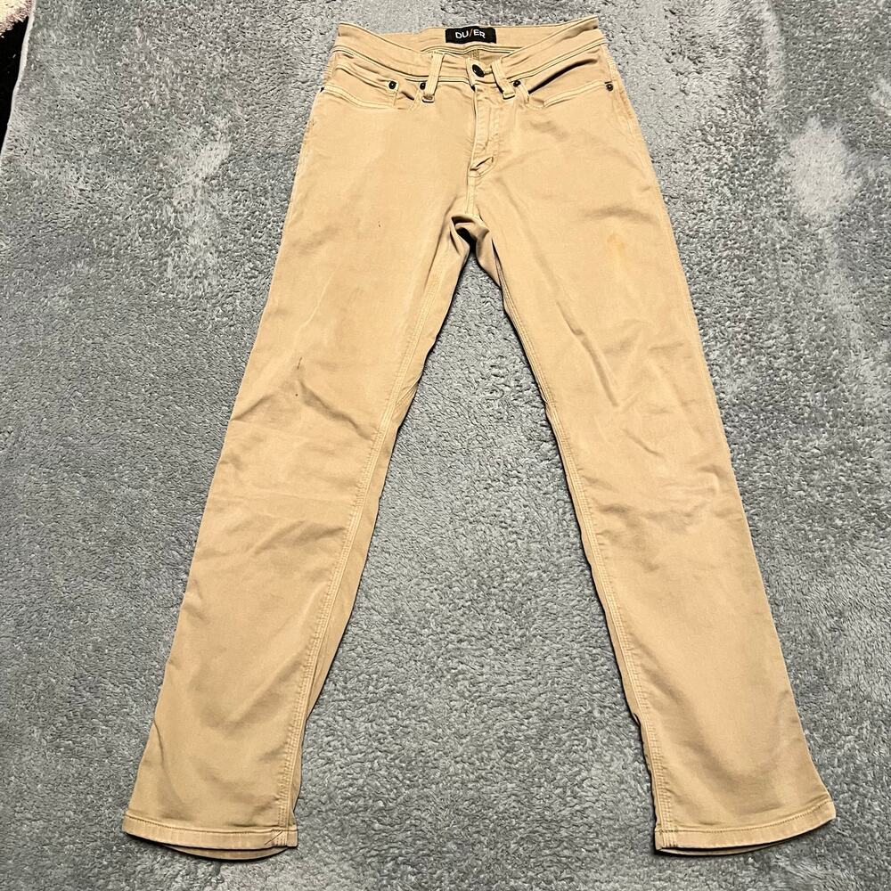Du/er Duer Pants Mens 28 x30 N2X Relaxed Light Brown Tan ***